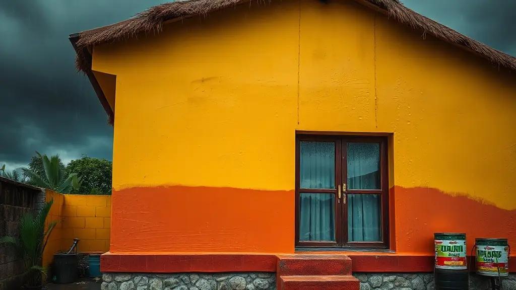 Silicate Mineral Paint for Moisture-Prone Walls