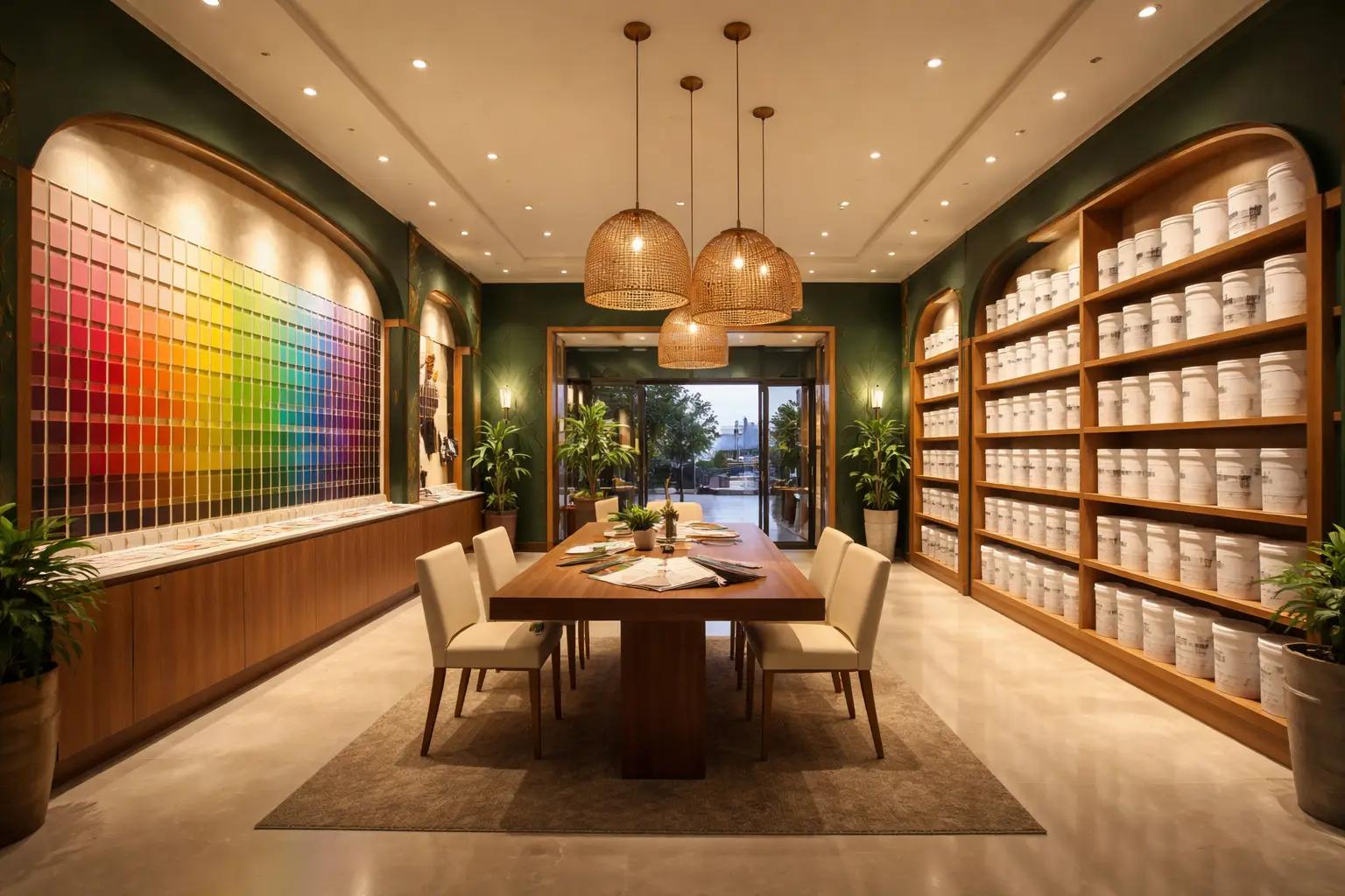 Inside the Quality Colours showroom