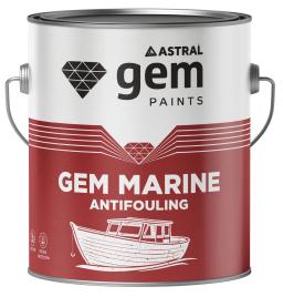 Astral GemMarine antifouling paint red tin