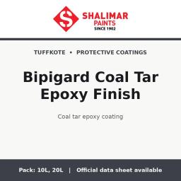 Shalimar Bipigard Coal Tar Epoxy Finish - coal tar epoxy coating by Shalimar Paints, 20L, 10L pack