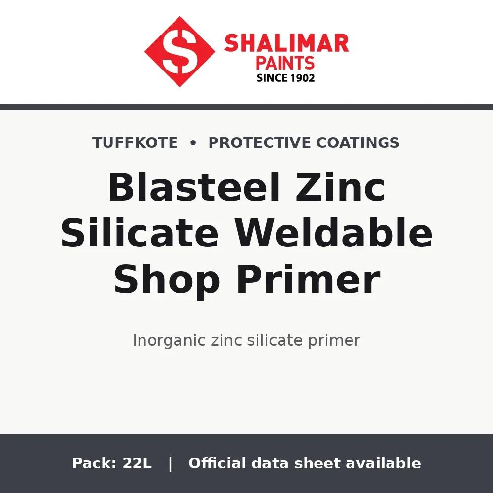 Shalimar Blasteel Zinc Silicate Weldable Shop Primer