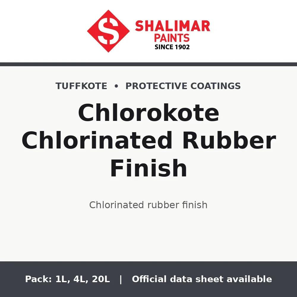 Shalimar Chlorokote Chlorinated Rubber Finish