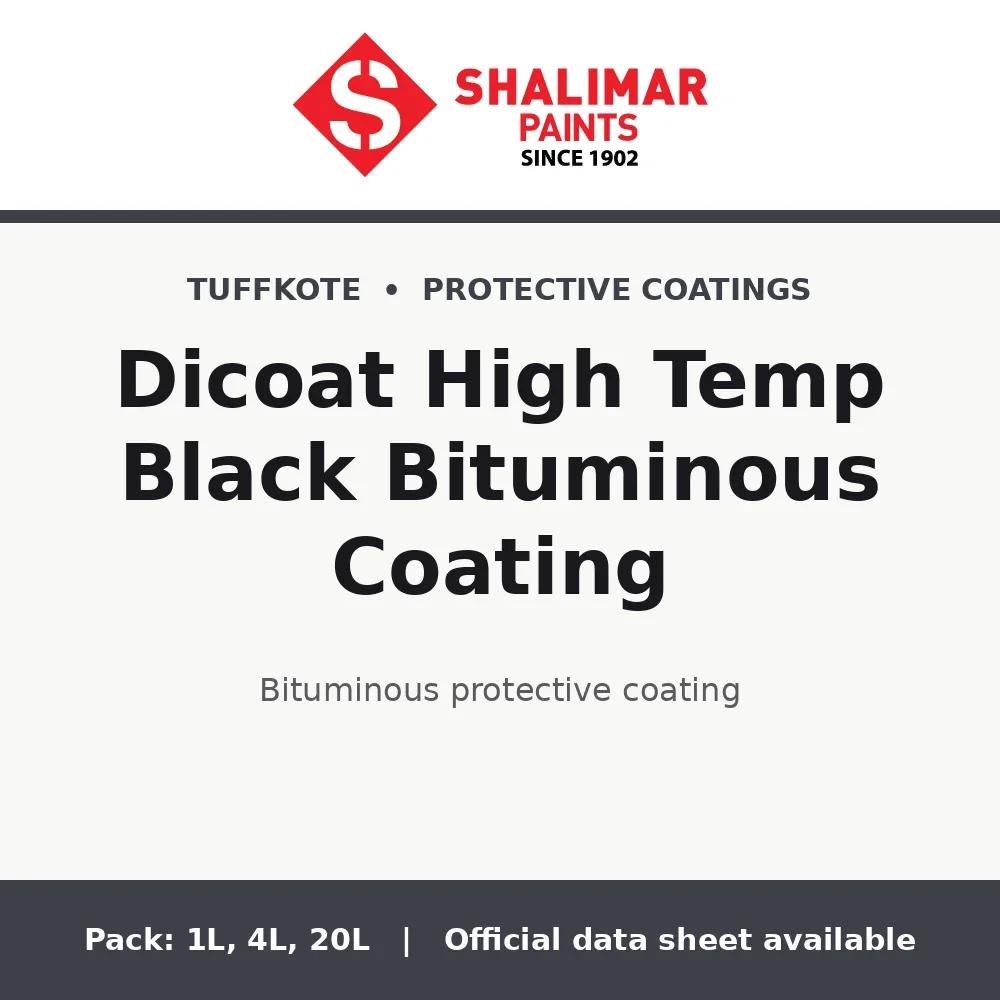 Shalimar Dicoat High Temp Black Bituminous Coating