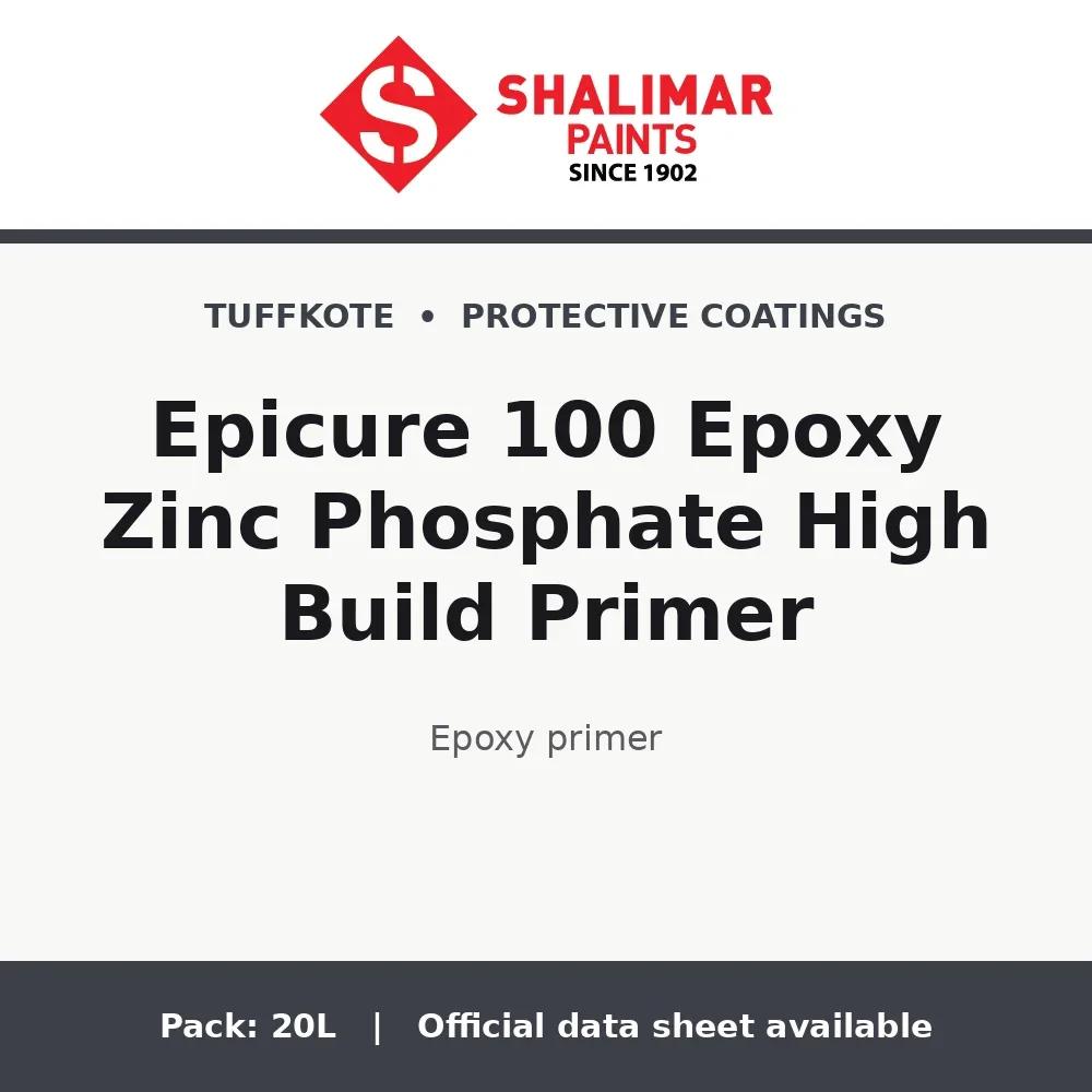 Shalimar Epicure 100 Epoxy Zinc Phosphate High Build Primer