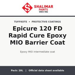 Shalimar Epicure 120 FD Rapid Cure Epoxy MIO Barrier Coat - epoxy MIO intermediate coat by Shalimar Paints, 20L pack