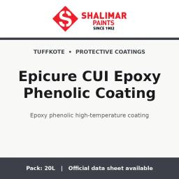 Shalimar Epicure CUI Epoxy Phenolic Coating - epoxy phenolic high-temperature coating by Shalimar Paints, 20L pack