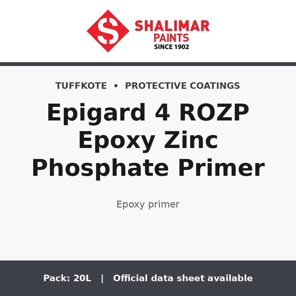 Shalimar Epigard 4 ROZP Epoxy Zinc Phosphate Primer