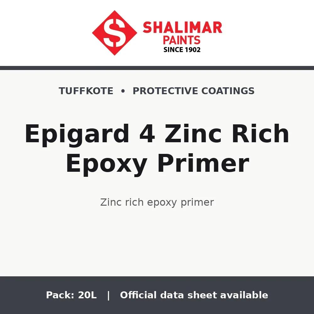 Shalimar Epigard 4 Zinc Rich Epoxy Primer
