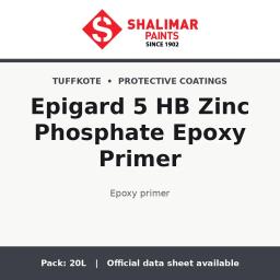 Shalimar Epigard 5 HB Zinc Phosphate Epoxy Primer - epoxy primer by Shalimar Paints, 20L pack