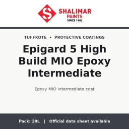 Shalimar Epigard 5 High Build MIO Epoxy Intermediate - epoxy MIO intermediate coat by Shalimar Paints, 20L pack