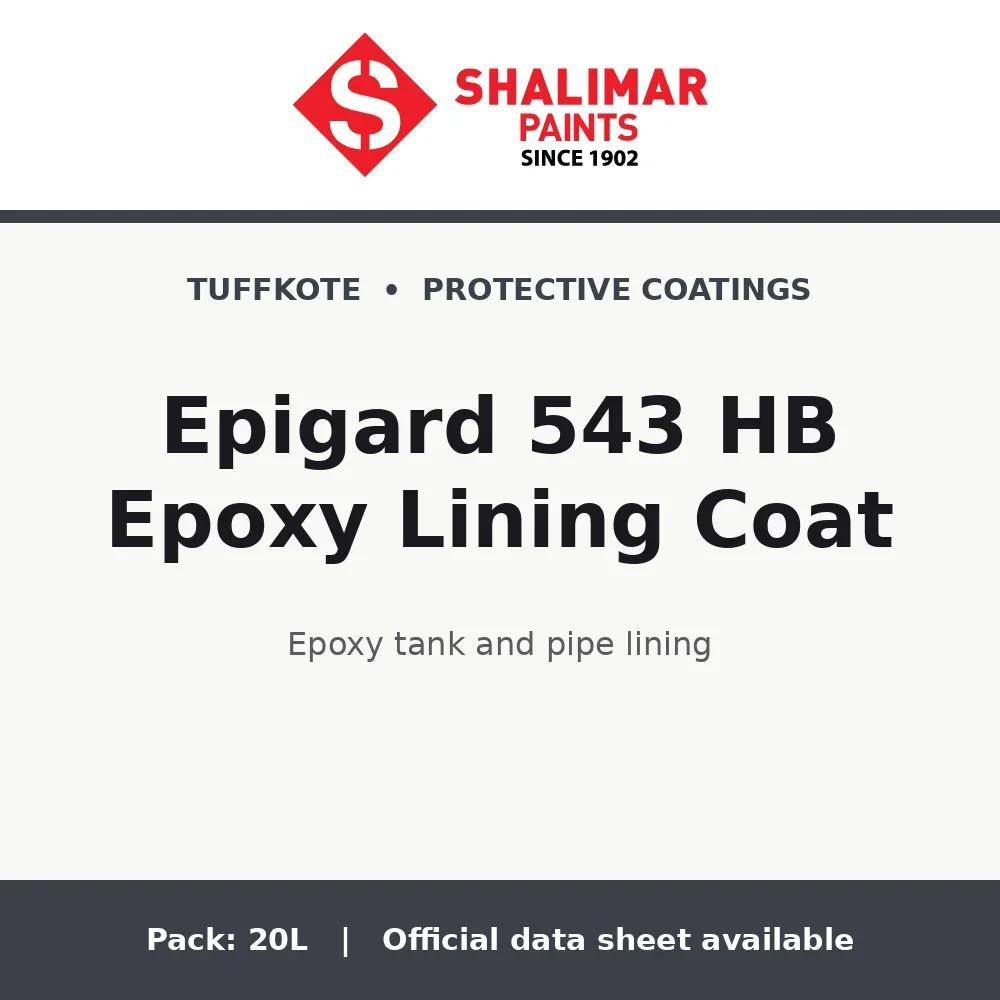 Shalimar Epigard 543 HB Epoxy Lining Coat