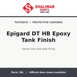 Shalimar Epigard DT HB Epoxy Tank Finish - epoxy tank and pipe lining by Shalimar Paints, 20L pack