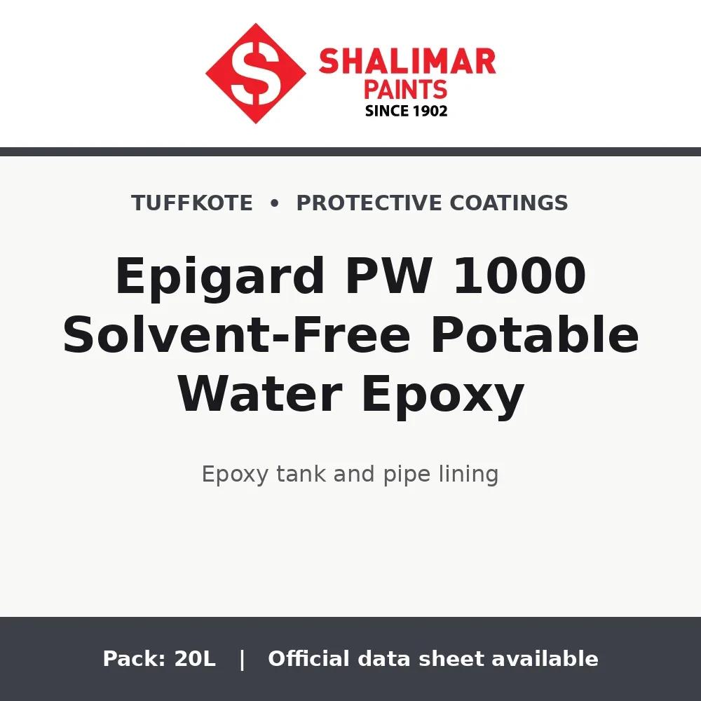 Shalimar Epigard PW 1000 Solvent-Free Potable Water Epoxy