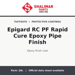 Shalimar Epigard RC PF Rapid Cure Epoxy Pipe Finish - epoxy finish coat by Shalimar Paints, 20L pack