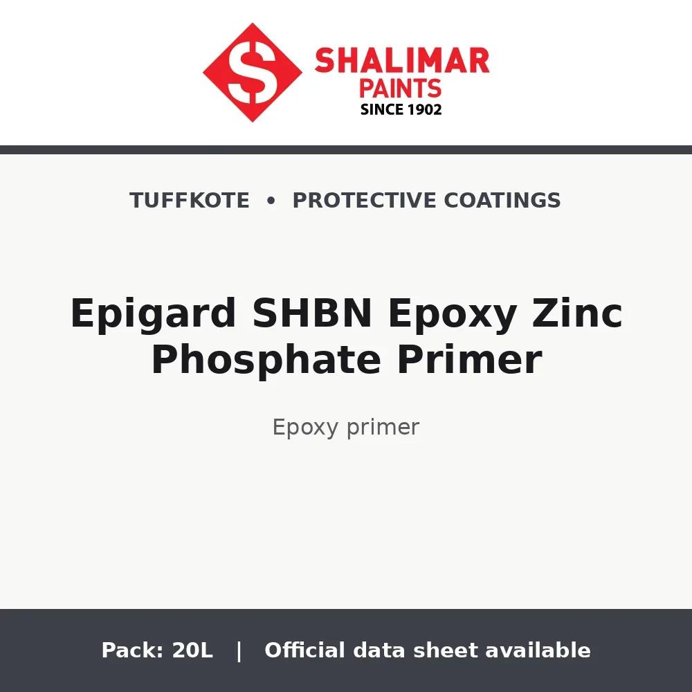 Shalimar Epigard SHBN Epoxy Zinc Phosphate Primer - epoxy primer by Shalimar Paints, 20L pack