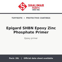 Shalimar Epigard SHBN Epoxy Zinc Phosphate Primer - epoxy primer by Shalimar Paints, 20L pack
