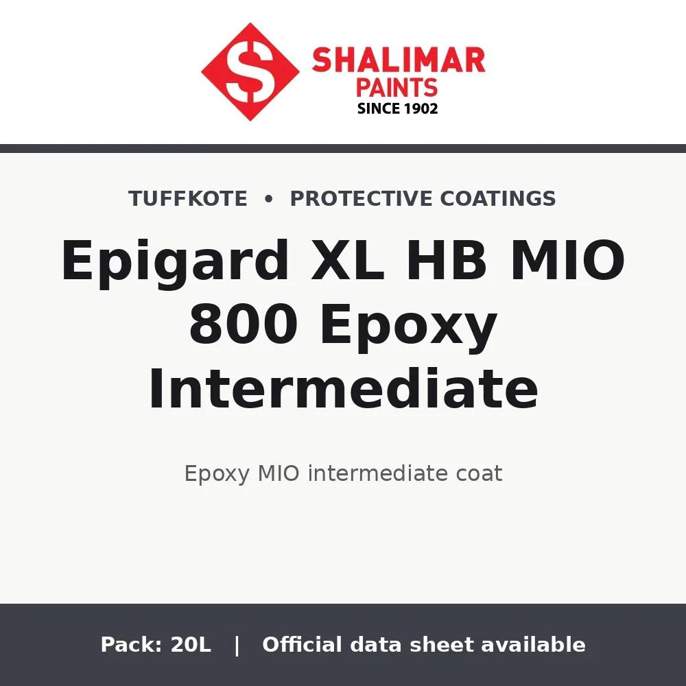 Shalimar Epigard XL HB MIO 800 Epoxy Intermediate - epoxy MIO intermediate coat by Shalimar Paints, 20L pack