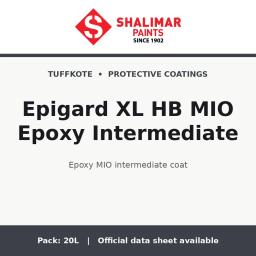 Shalimar Epigard XL HB MIO Epoxy Intermediate - epoxy MIO intermediate coat by Shalimar Paints, 20L pack