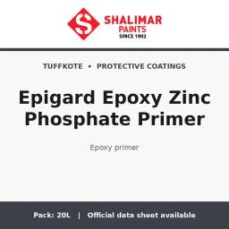 Shalimar Epigard Epoxy Zinc Phosphate Primer - epoxy primer by Shalimar Paints, 20L pack