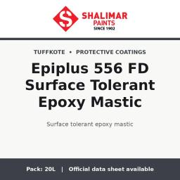 Shalimar Epiplus 556 FD Surface Tolerant Epoxy Mastic - surface tolerant epoxy mastic by Shalimar Paints, 20L pack