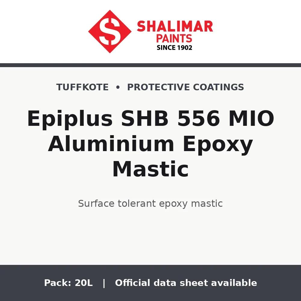Shalimar Epiplus SHB 556 MIO Aluminium Epoxy Mastic - surface tolerant epoxy mastic by Shalimar Paints, 20L pack