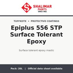 Shalimar Epiplus 556 STP Surface Tolerant Epoxy - surface tolerant epoxy mastic by Shalimar Paints, 20L pack