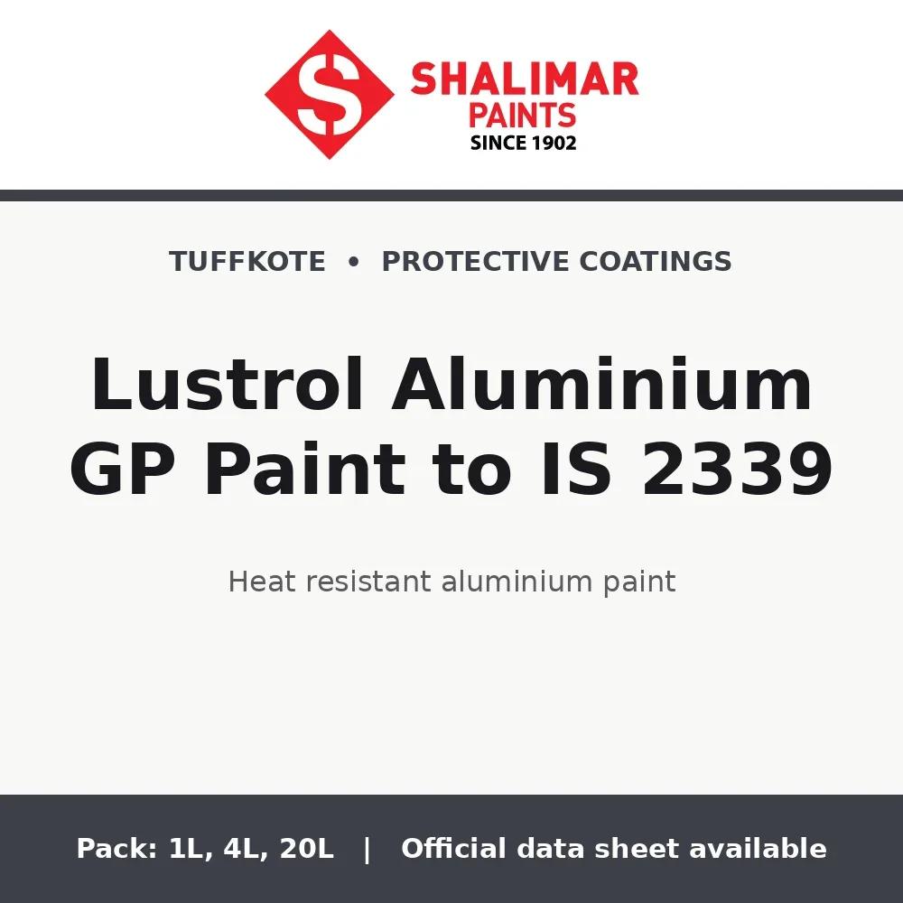 Shalimar Lustrol Aluminium GP Paint to IS 2339