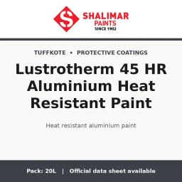 Shalimar Lustrotherm 45 HR Aluminium Heat Resistant Paint - heat resistant aluminium paint by Shalimar Paints, 20L pack