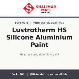 Shalimar Lustrotherm HS Silicone Aluminium Paint - heat resistant aluminium paint by Shalimar Paints, 20L pack