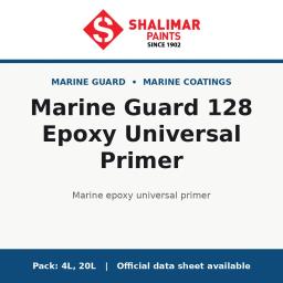 Shalimar Marine Guard 128 Epoxy Universal Primer - marine epoxy universal primer by Shalimar Paints, 20L, 4L pack