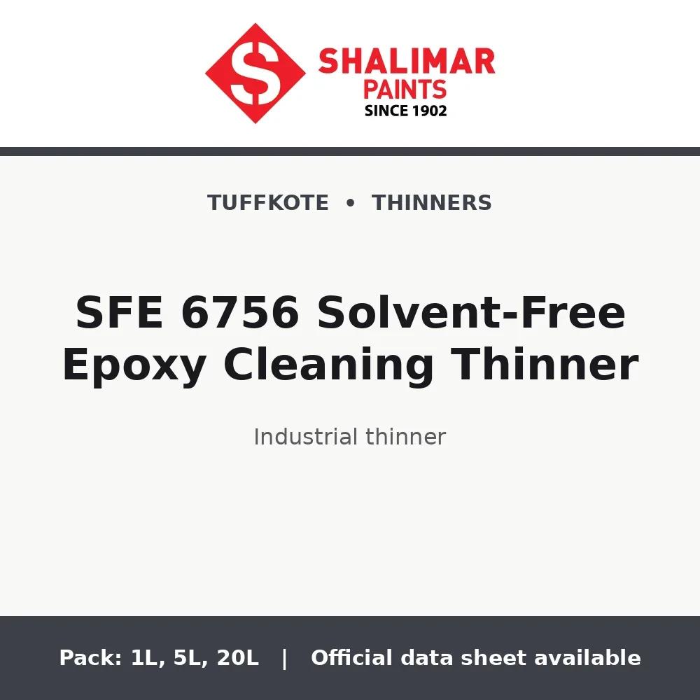 Shalimar SFE 6756 Solvent-Free Epoxy Cleaning Thinner