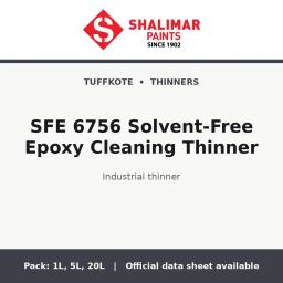 Shalimar SFE 6756 Solvent-Free Epoxy Cleaning Thinner - industrial thinner by Shalimar Paints, 20L, 5L, 1L pack