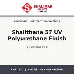 Shalimar Shalithane 57 UV Polyurethane Finish - polyurethane finish by Shalimar Paints, 20L pack