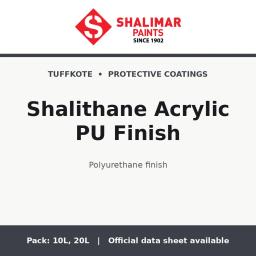 Shalimar Shalithane Acrylic PU Finish - polyurethane finish by Shalimar Paints, 20L, 10L pack