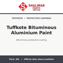 Shalimar Tuffkote Bituminous Aluminium Paint - bituminous protective coating by Shalimar Paints, 20L pack