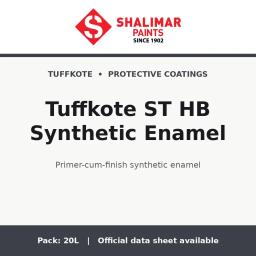 Shalimar Tuffkote ST HB Synthetic Enamel - primer-cum-finish synthetic enamel by Shalimar Paints, 20L pack