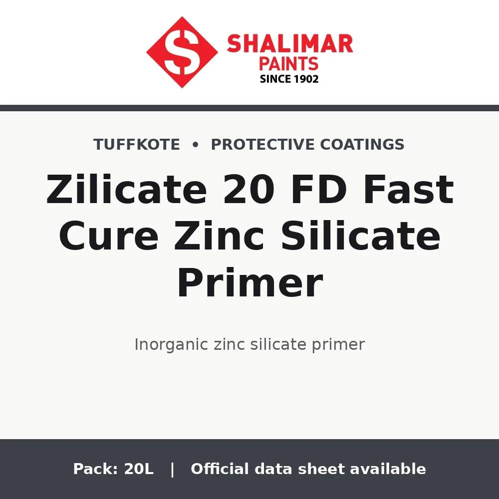 Shalimar Zilicate 20 FD Fast Cure Zinc Silicate Primer