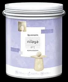 Asian Paints Nilaya Arc Pearlescent lime wall finish