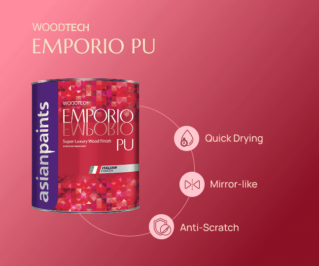 Asian Paints WoodTech Emporio PU Clear Sealer