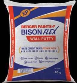 Berger Bison Flex Putty white cement wall putty bag