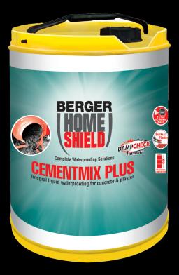 Berger HomeShield Cementmix Plus concrete waterproofing admixture