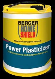 Berger HomeShield Power Plasticizer concrete admixture can