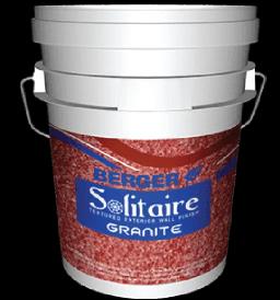 Berger Solitaire Granite spray applied stone finish