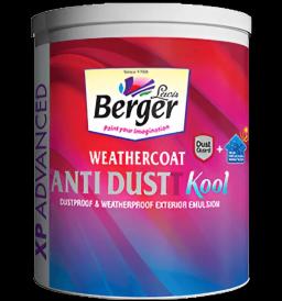 Berger Weathercoat Anti Dustt Kool heat reflective exterior paint