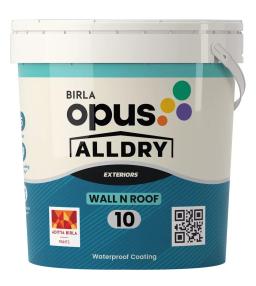 Birla Opus Alldry Wall n Roof 10 waterproof coating pack