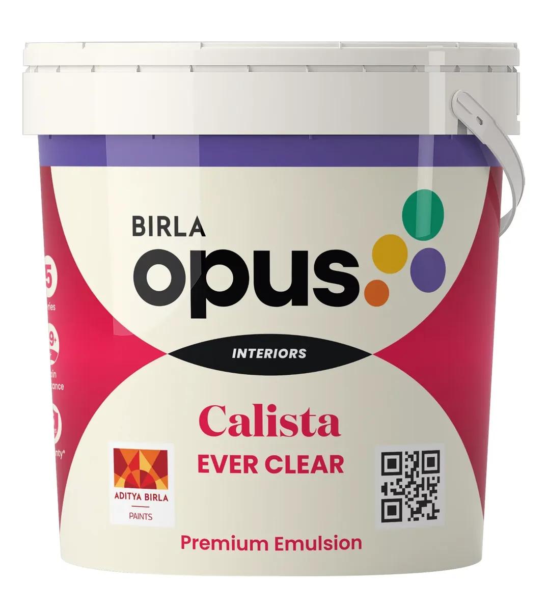 Birla Opus Calista Ever Clear interior emulsion pack