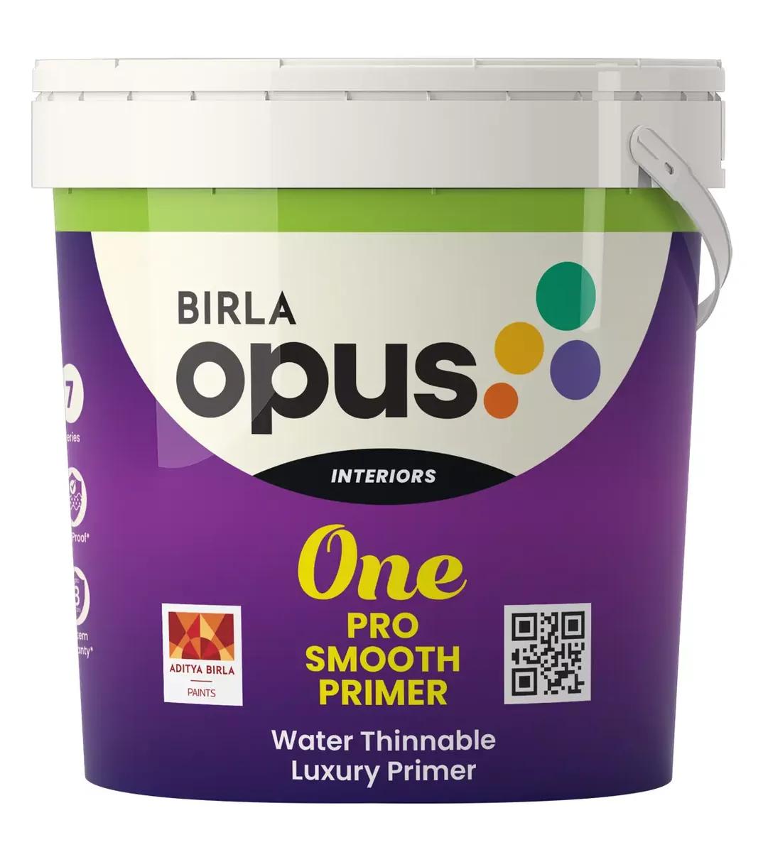 Birla Opus One Pro Smooth Primer Water Thinnable Luxury Primer