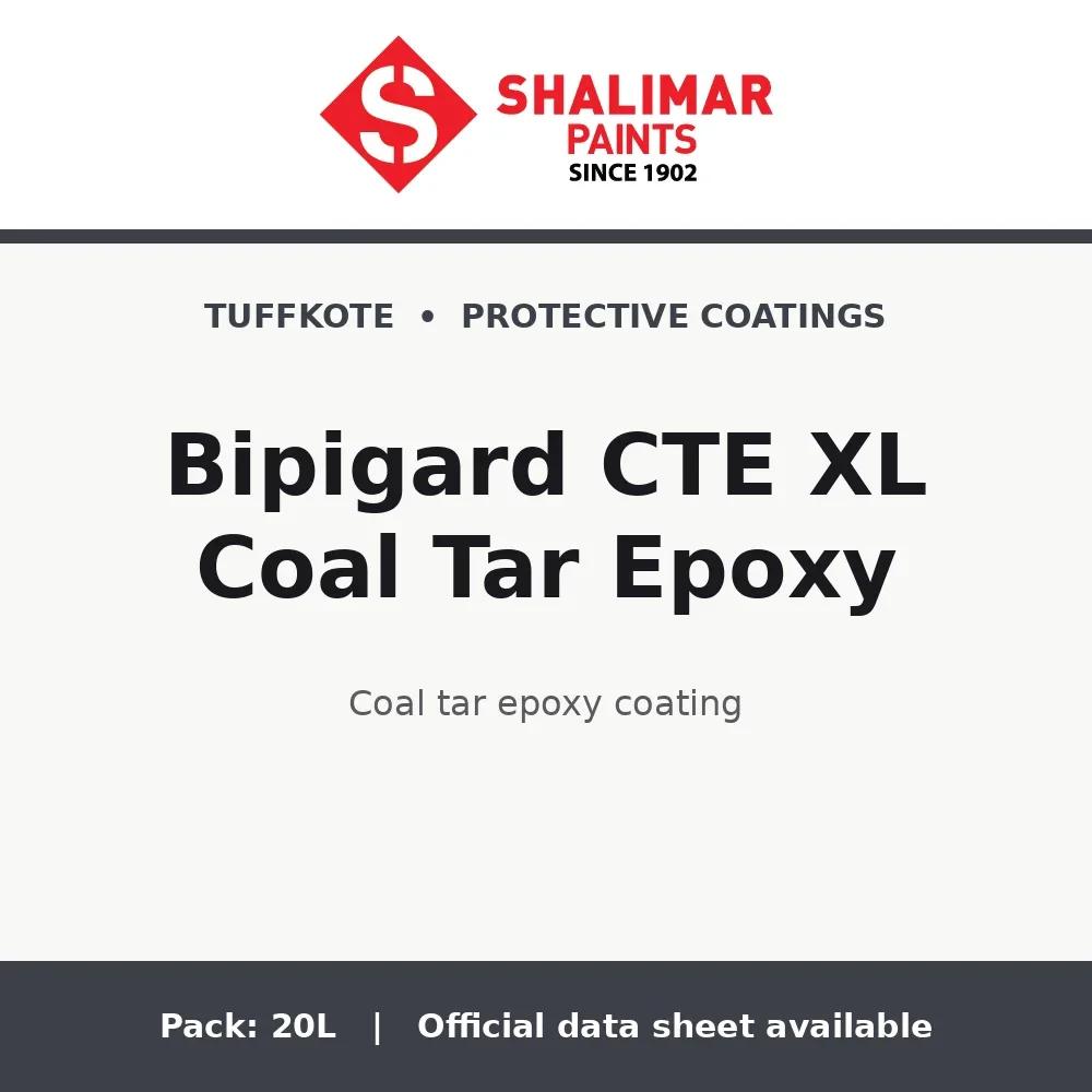 Shalimar Bipigard CTE XL Coal Tar Epoxy - coal tar epoxy coating by Shalimar Paints, 20L pack
