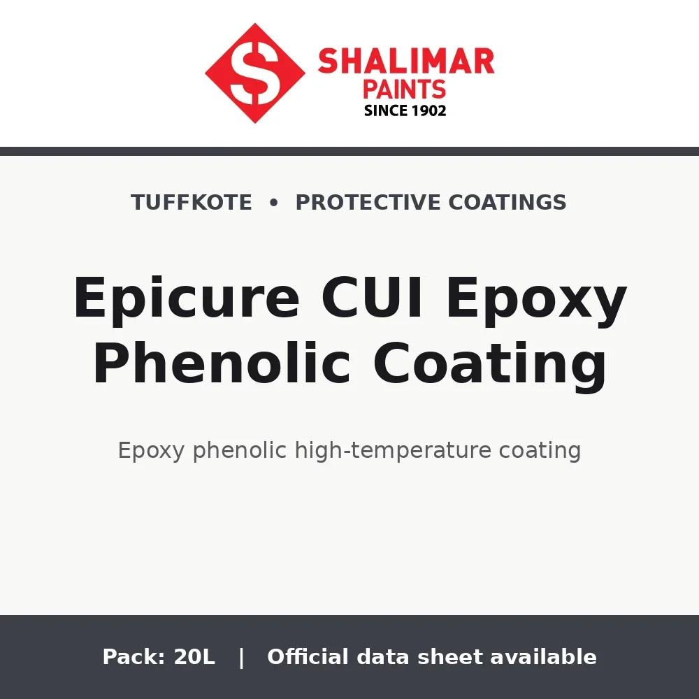 Shalimar Epicure CUI Epoxy Phenolic Coating - epoxy phenolic high-temperature coating by Shalimar Paints, 20L pack
