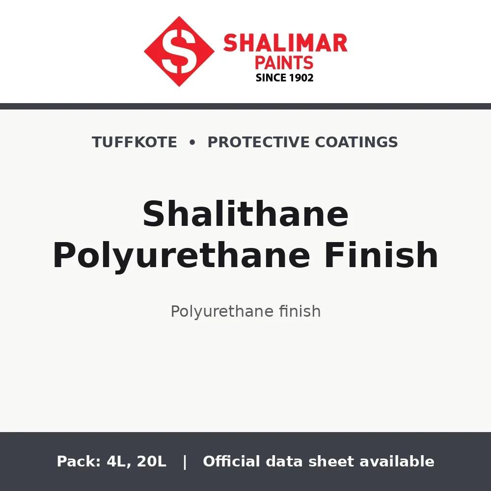 Shalimar Shalithane Polyurethane Finish - polyurethane finish by Shalimar Paints, 20L, 4L pack